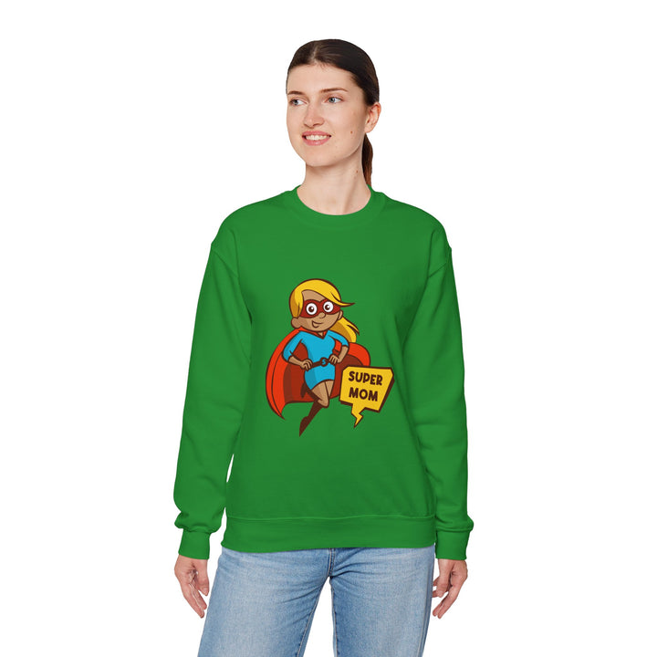 Mom's Sweatshirt - Super Mom - Perfect Gift for Mother's Day Design