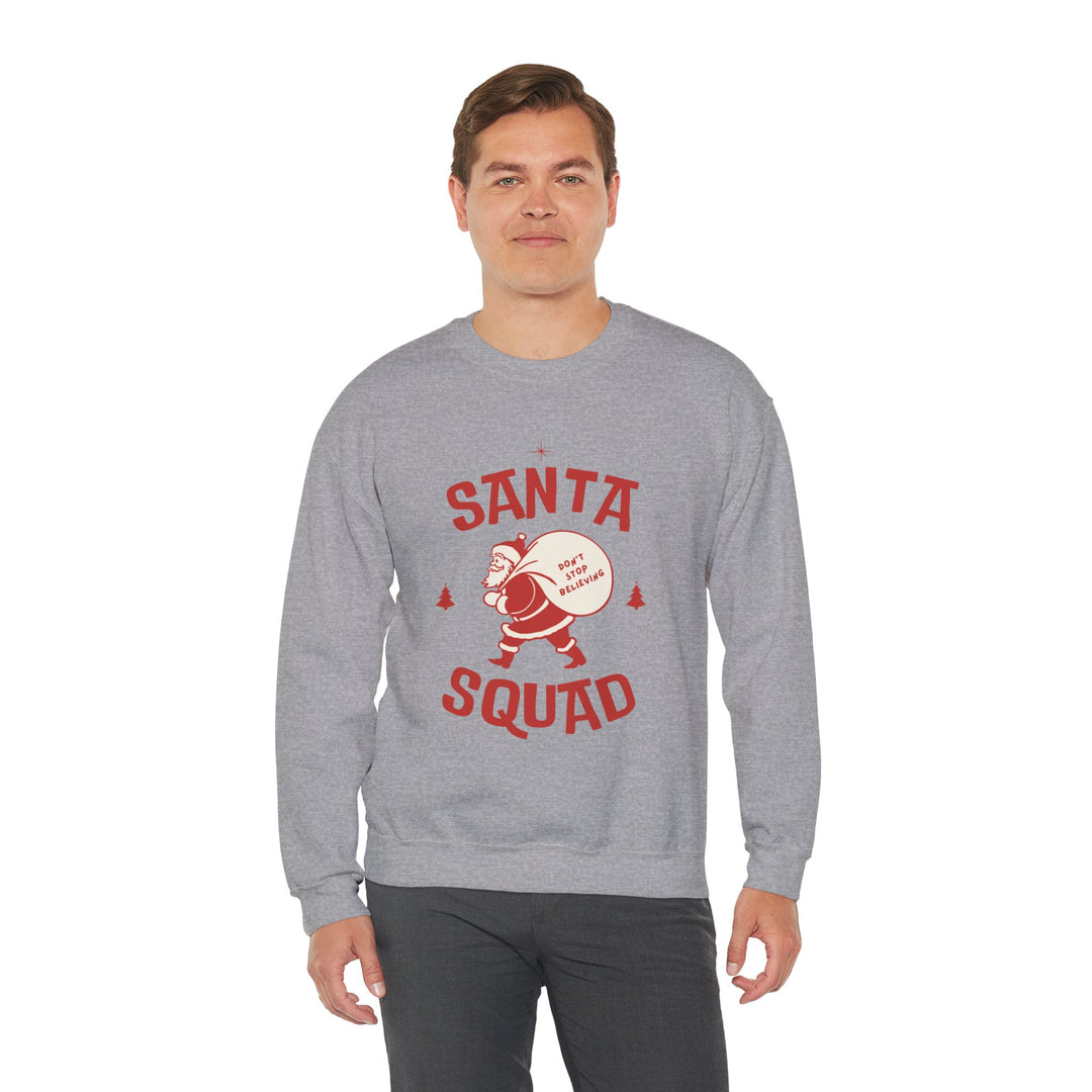 Santa Squad Sweatshirt — Retro Santa Holiday Crewneck