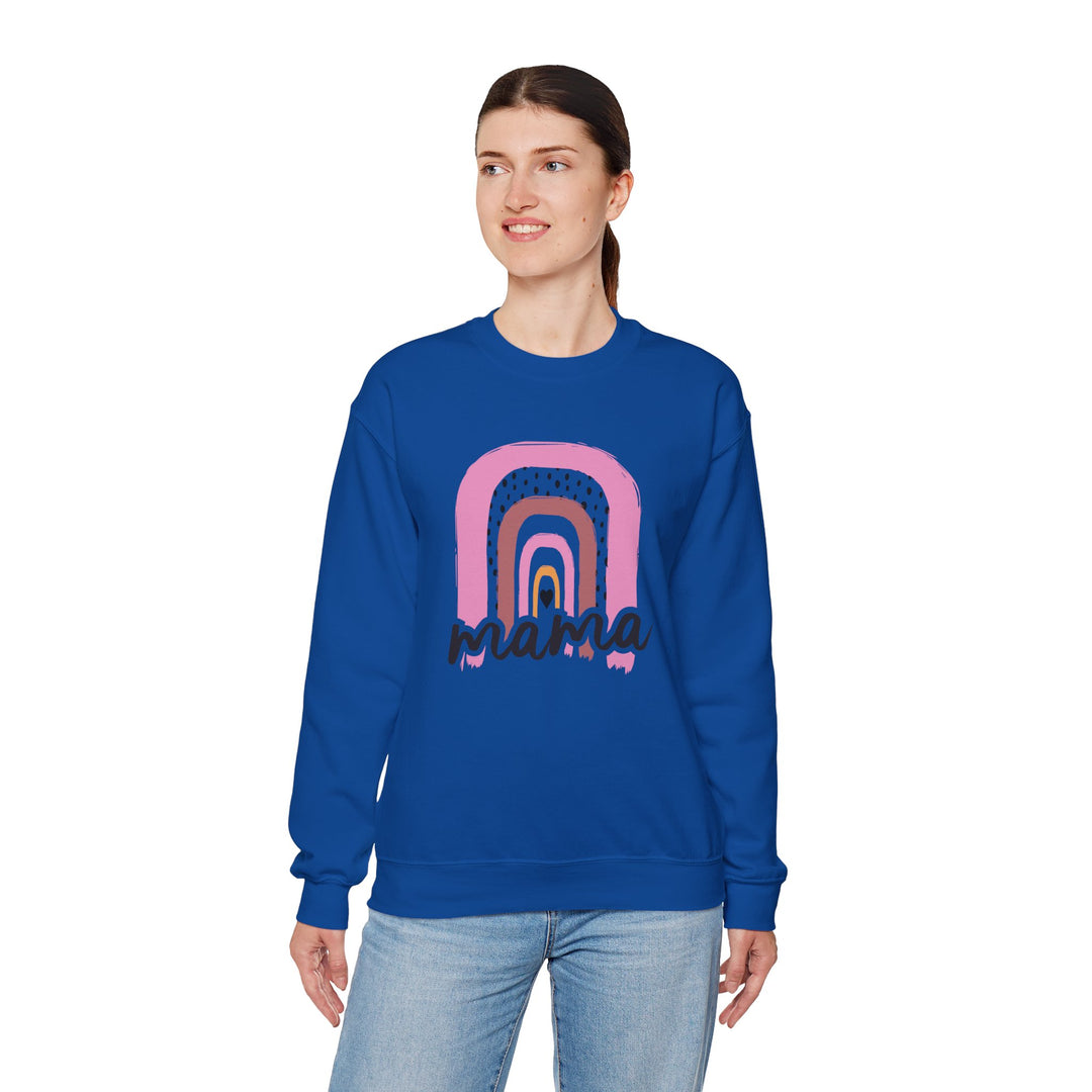 Mom's Sweatshirt - Mama Rainbow Design