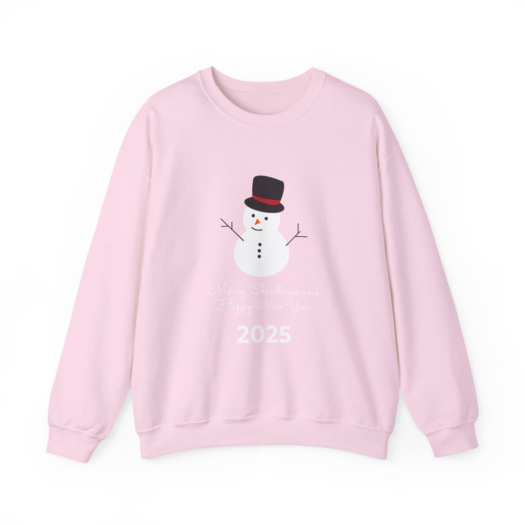Christmas Snowman 2025 Crewneck Sweatshirt - "Merry Christmas and Happy New Year"