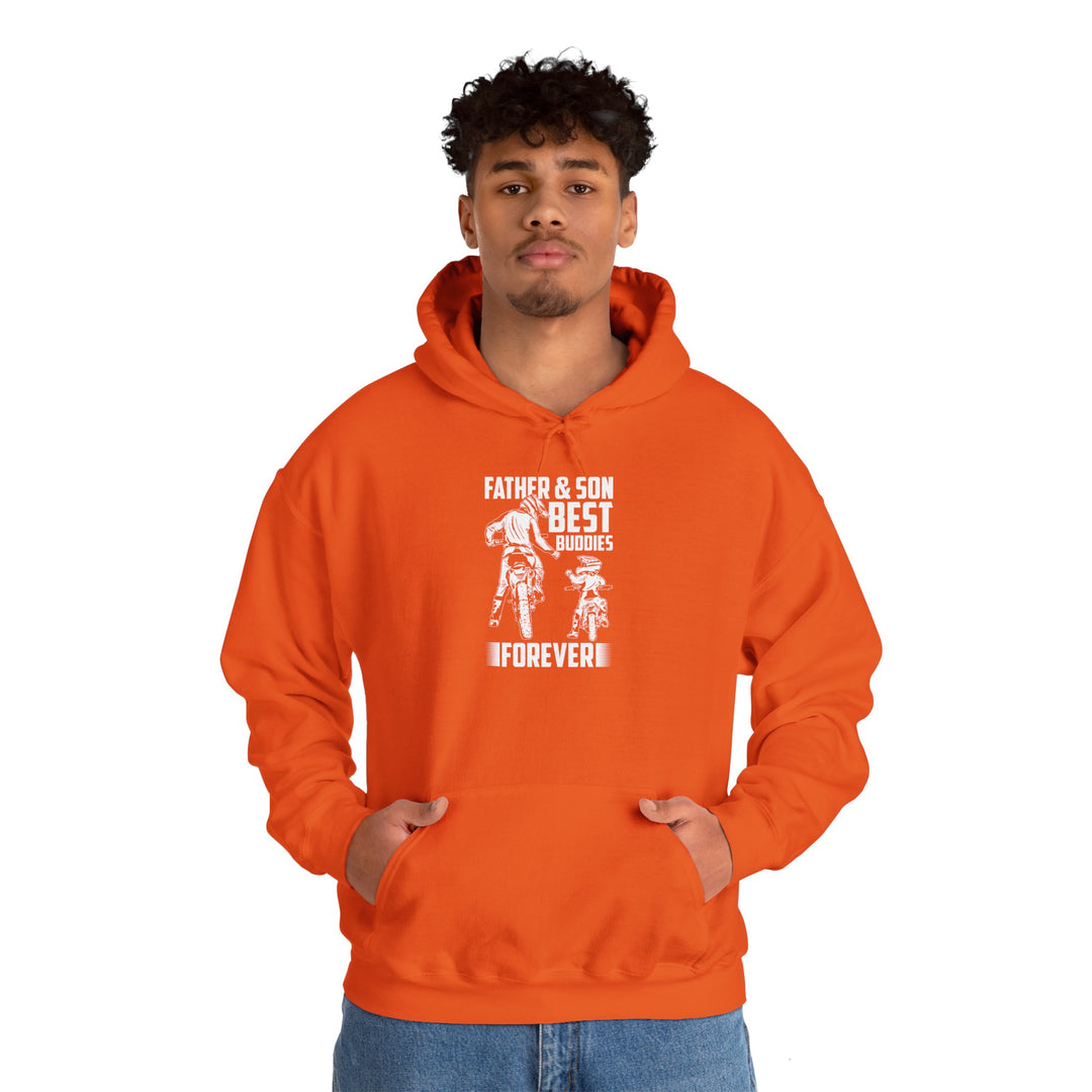 Dad’s Hooded Sweatshirt – Father & Son Best Buddies Forever Design