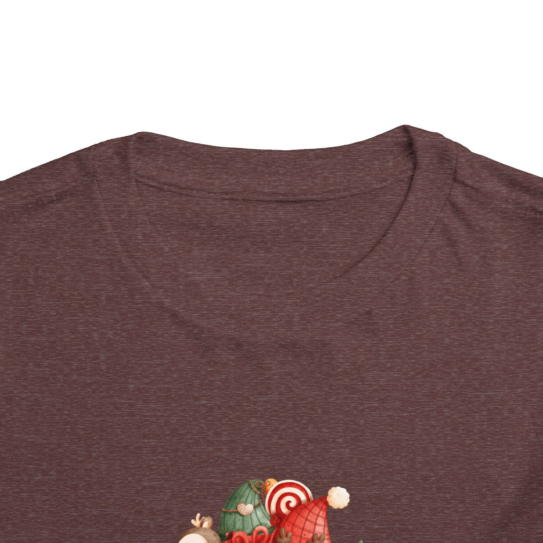 Toddler Tee — Cute Santa in Car “Merry Christmas and Happy New Year” Holiday Tee