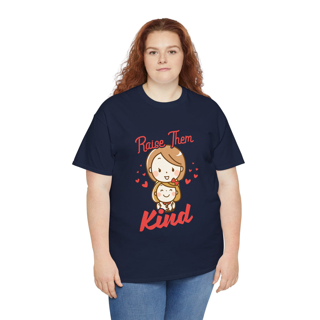 Mom T-Shirt – Raise Them Kind – Sweet Family Love Design