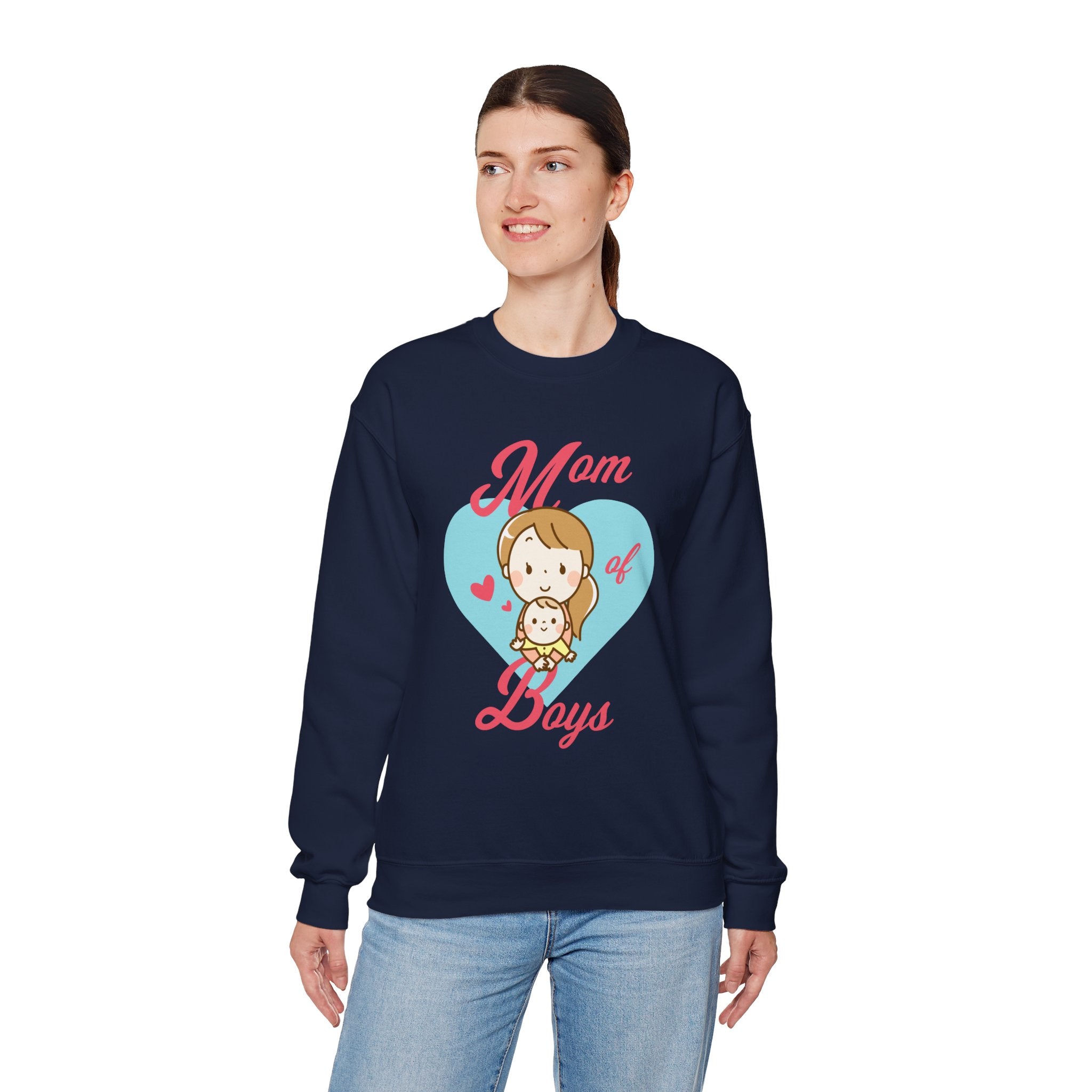 Mom Sweatshirt - Mom of Boys Design