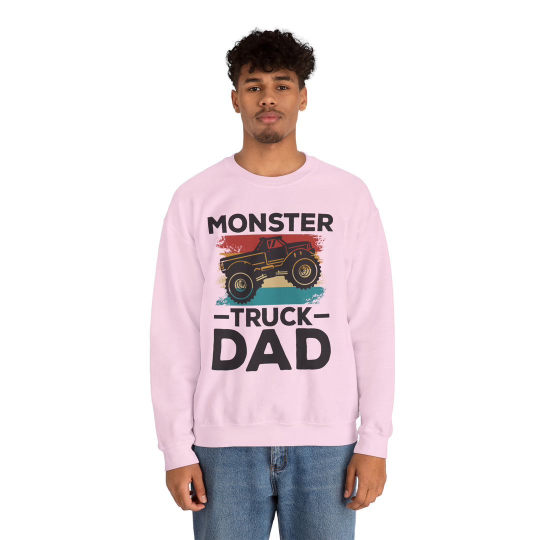 Dad’s Sweatshirt – Monster Truck Dad Design