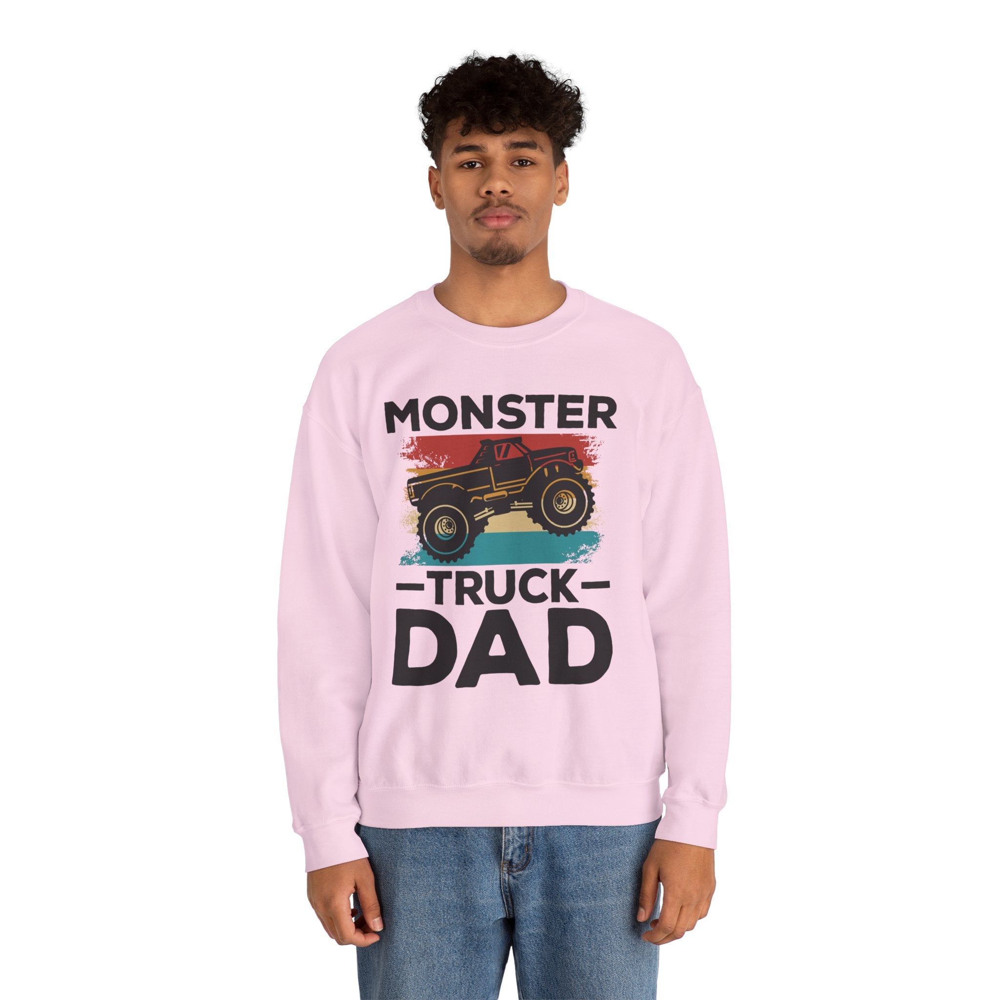 Dad’s Sweatshirt – Monster Truck Dad Design