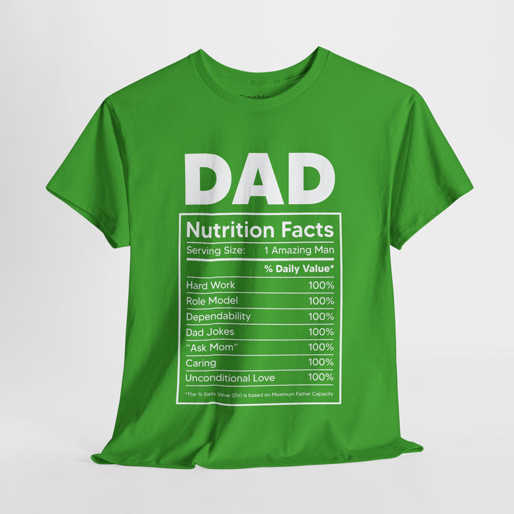 Dad's T-Shirt - Dad Nutrition Facts Design