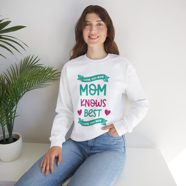 Mom's Sweatshirt - I Love You Mom Design