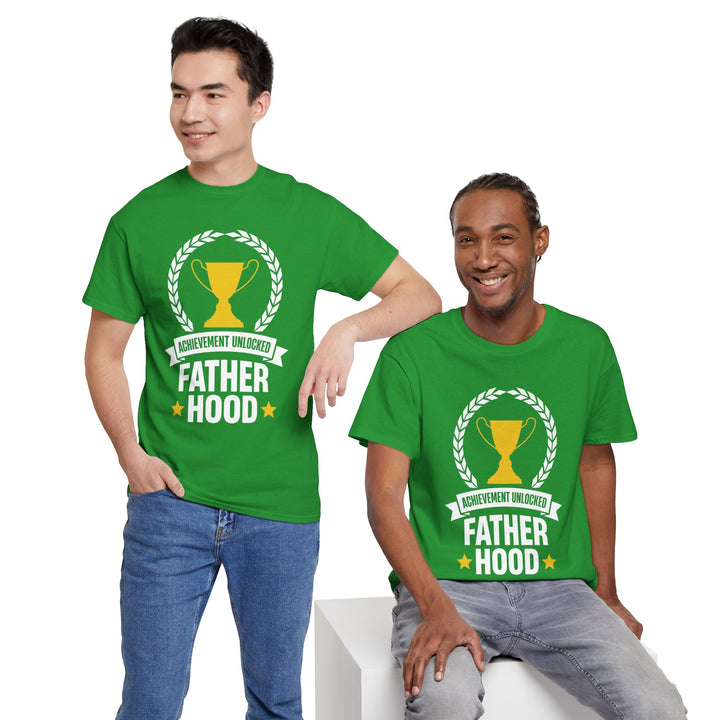 Dad's T-Shirt - Achievement Unlocked Fatherhood Design