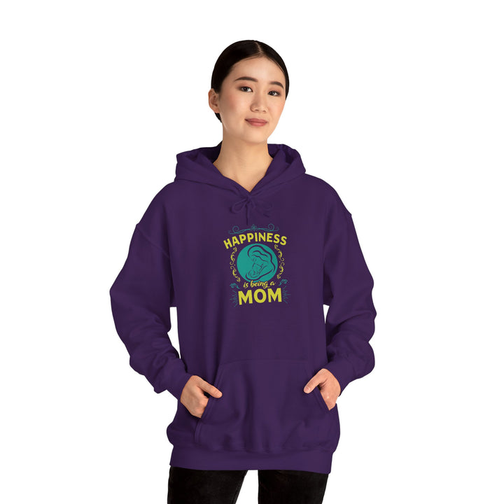 Mom's Hooded Sweatshirt – Happiness is Being a Mom Design