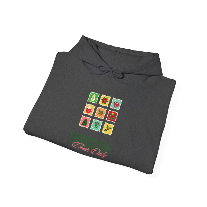 Christmas Cheer Hoodie — Festive Gift Icon Grid with "Christmas Every Day" Text