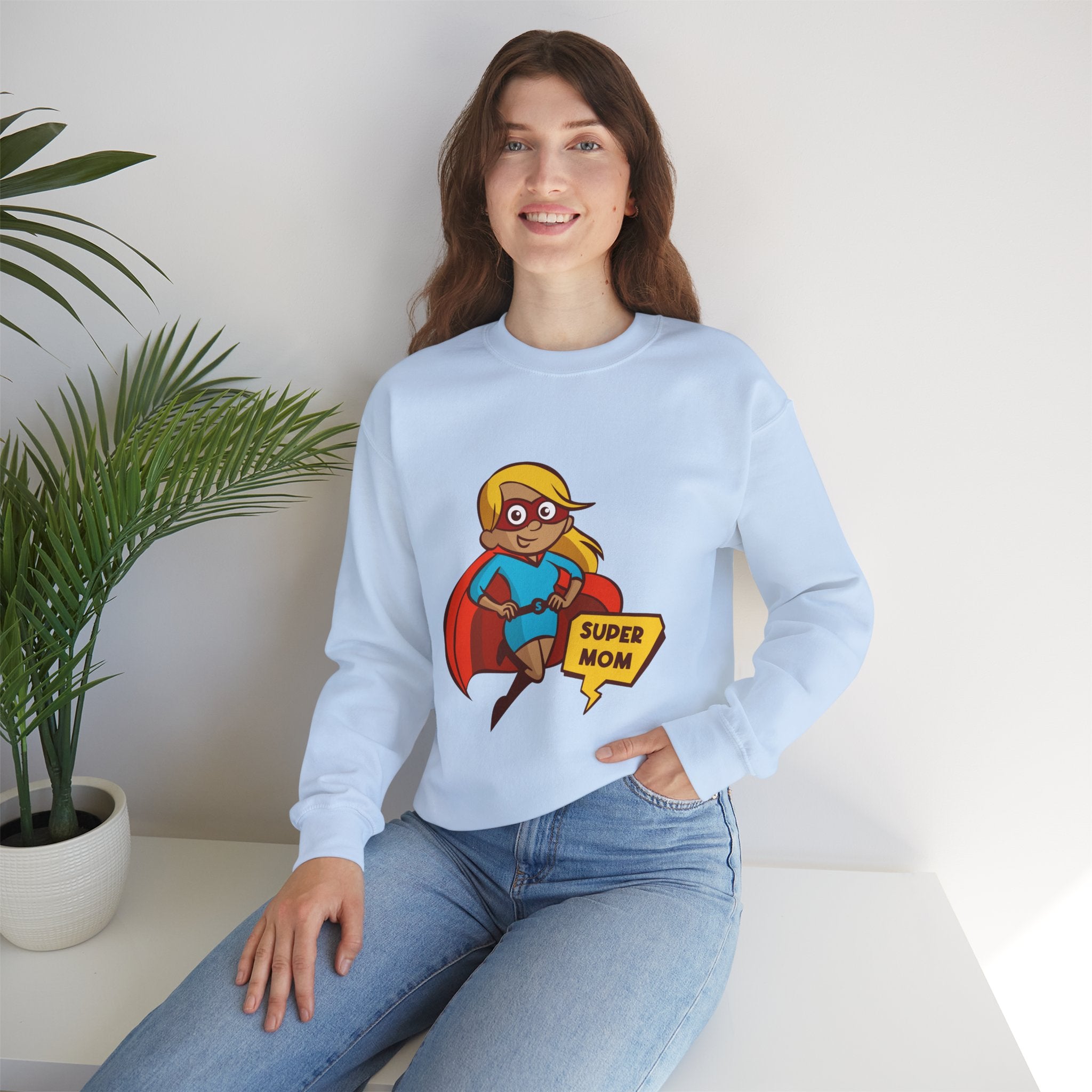 Mom Sweatshirt - Super Mom Design