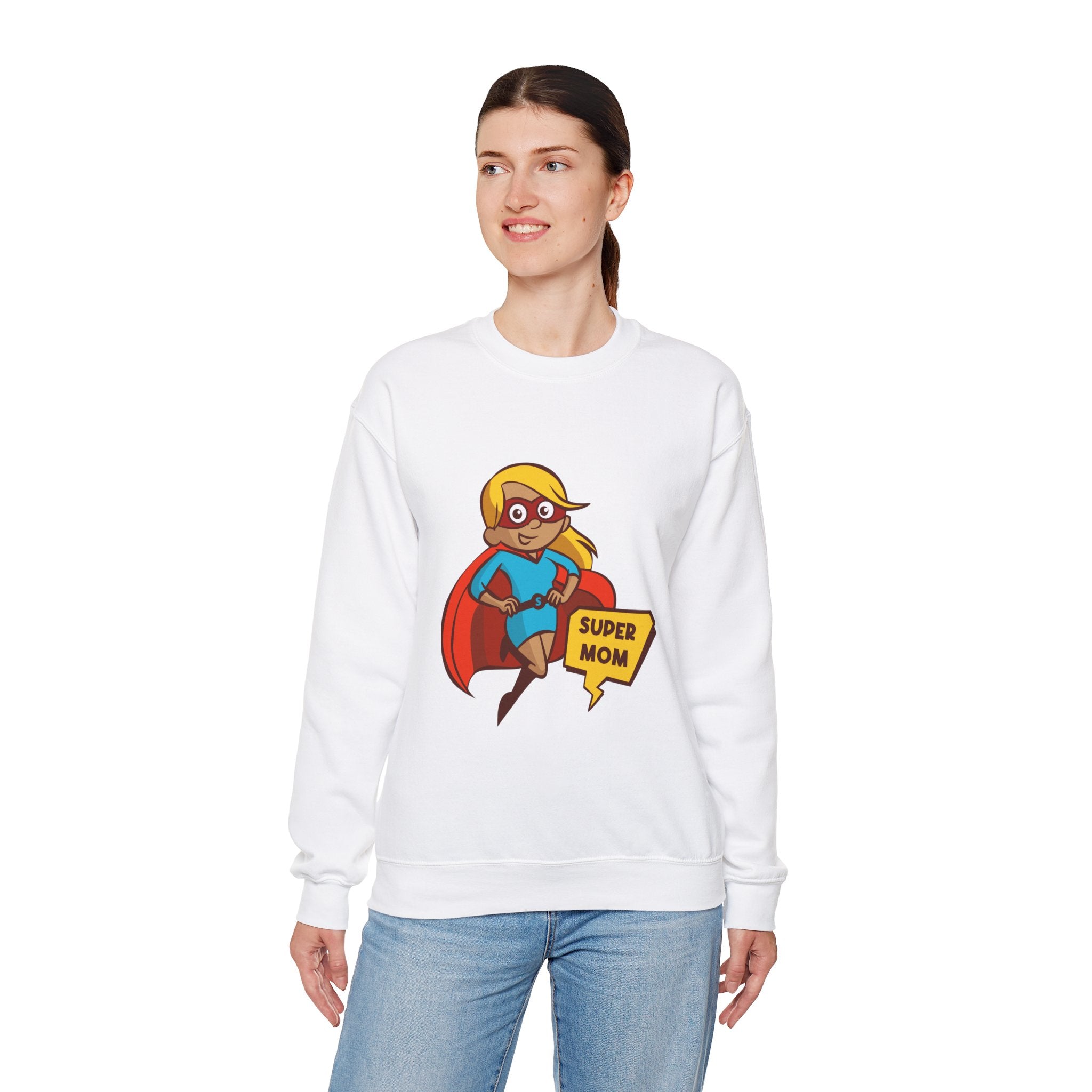 Mom Sweatshirt - Super Mom Design