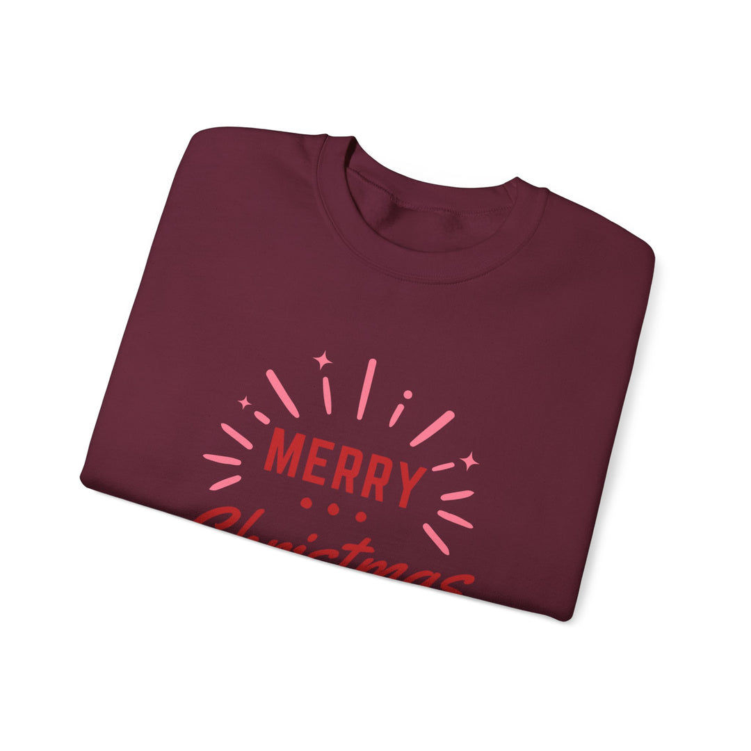 Christmas Sweatshirt — Merry Christmas Vibes Cozy Holiday Crewneck