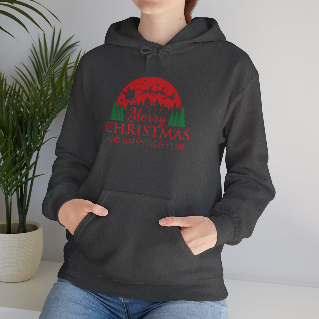 Merry Christmas Hoodie - Festive Red & Green Holiday Sweatshirt