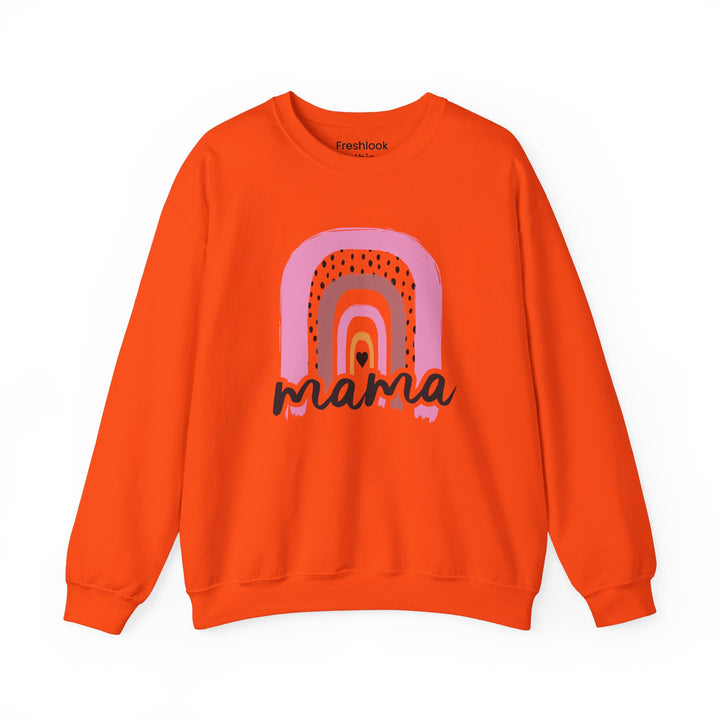 Mom's Sweatshirt - Mama Rainbow Design