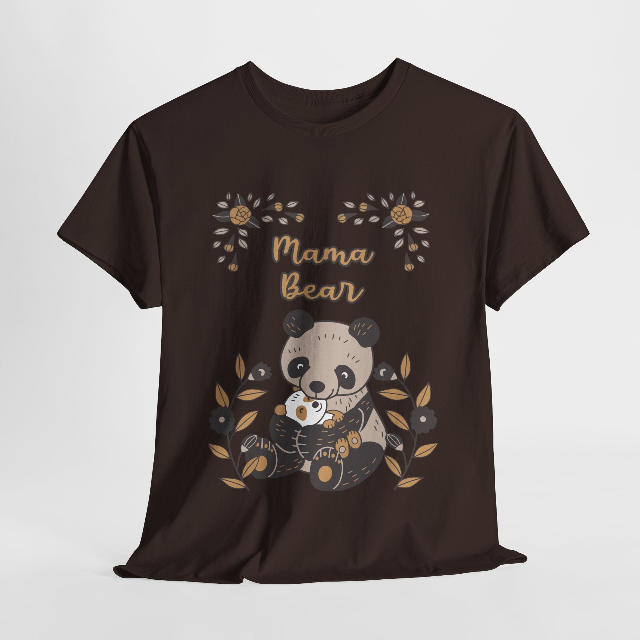 Mom T-Shirt - Mama Bear with Cute Panda Design