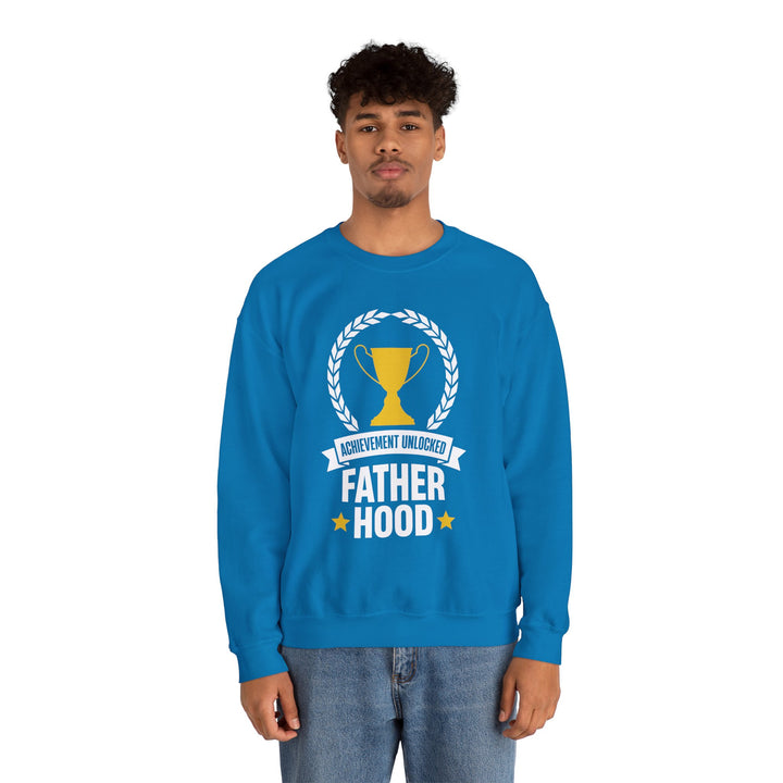 Dad’s Sweatshirt – Achievement Unlocked Fatherhood Design