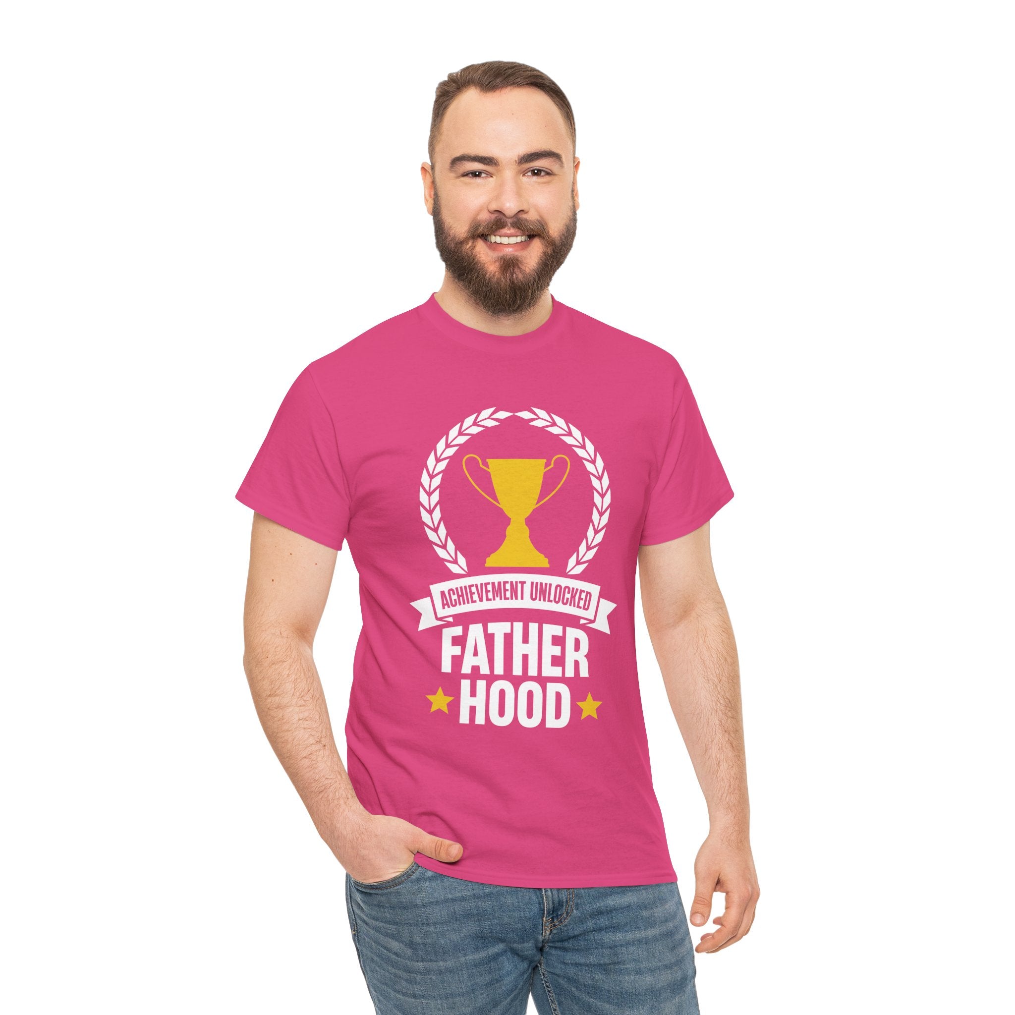Dad's T-Shirt - Achievement Unlocked Fatherhood Design