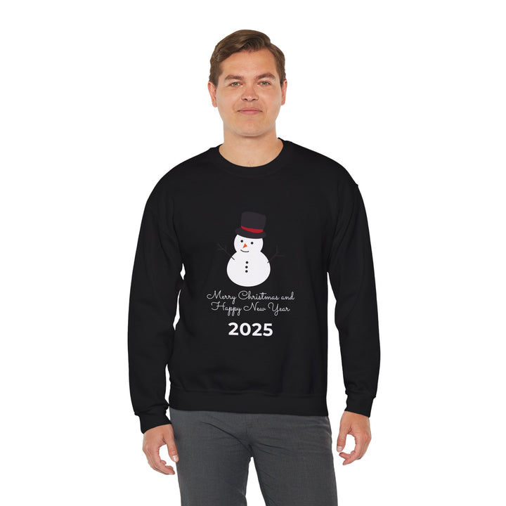 Christmas Snowman 2025 Crewneck Sweatshirt - "Merry Christmas and Happy New Year"