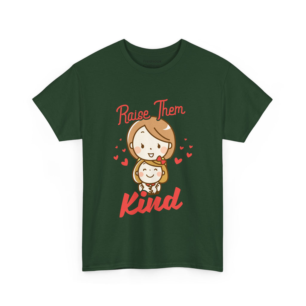 Mom T-Shirt – Raise Them Kind – Sweet Family Love Design