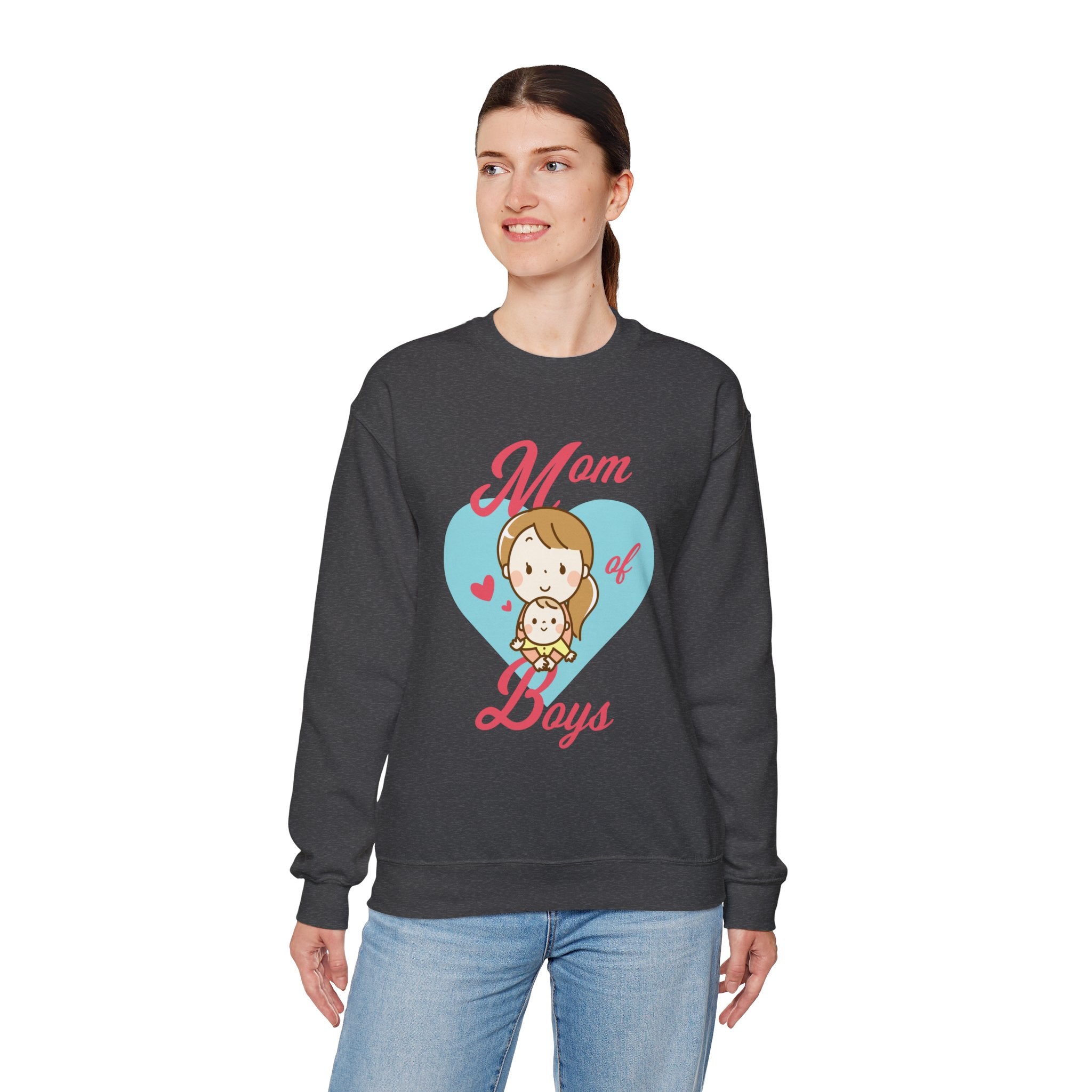 Mom Sweatshirt - Mom of Boys Design