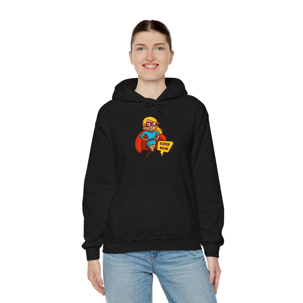 Mom's Unisex Hooded Sweatshirt - Super Mom Design