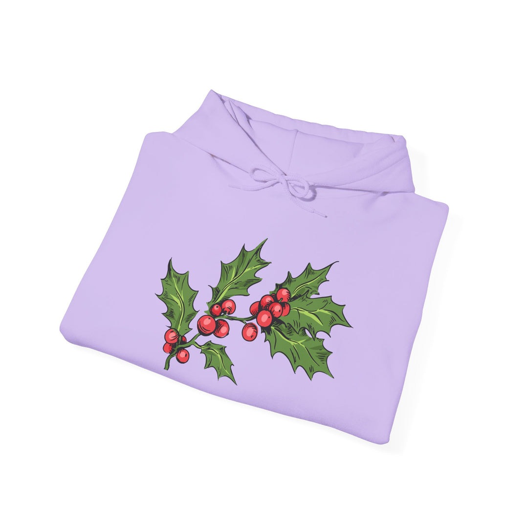 Festive Holly Unisex Hooded Sweatshirt