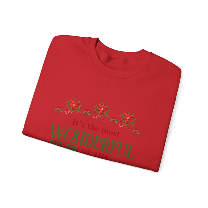Sweatshirt — "It's the Most Wonderful Time of the Year" Holiday Crewneck