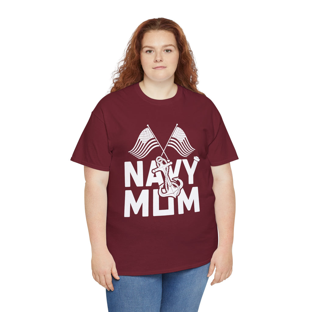Mom T-Shirt – Navy Mom Design