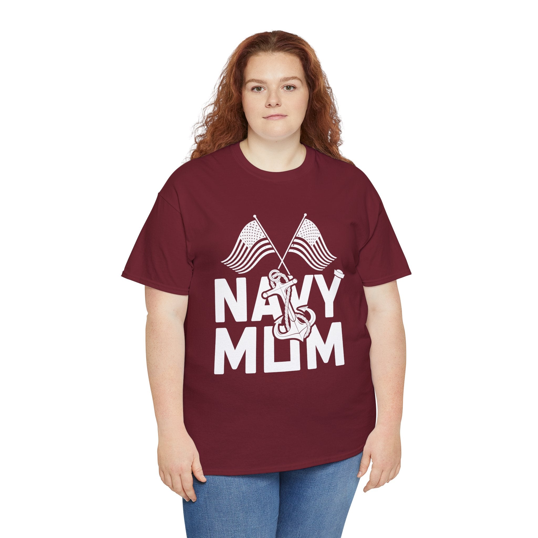 Mom T-Shirt – Navy Mom Design
