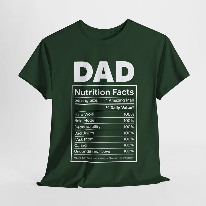 Dad's T-Shirt - Dad Nutrition Facts Design