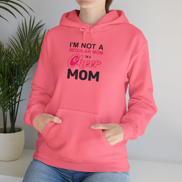 Mom's Unisex Hooded Sweatshirt - I'm Not a Regular Mom Design - Cheer Mom Hoodie