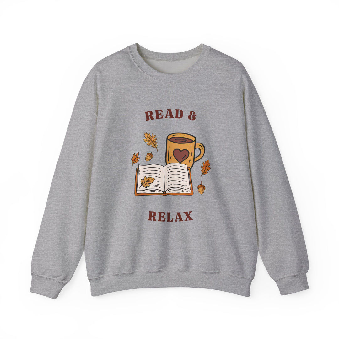 Read & Relax Sweatshirt — Cozy Book Lover Crewneck