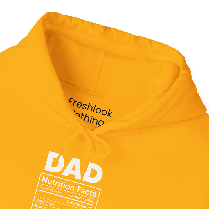 Dad’s Hooded Sweatshirt – Funny Dad Nutrition Facts Design