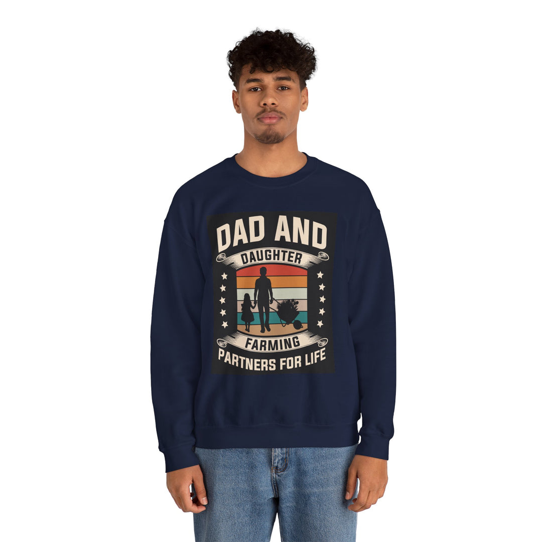 Dad’s Sweatshirt – Dad and Daughter Farming Partners For Life Design