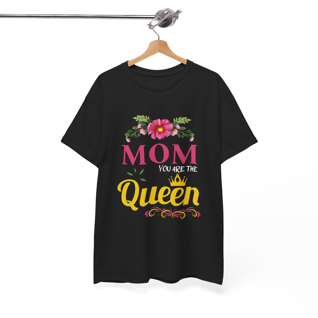Mom T-Shirt – Mom You Are the Queen – Floral Design