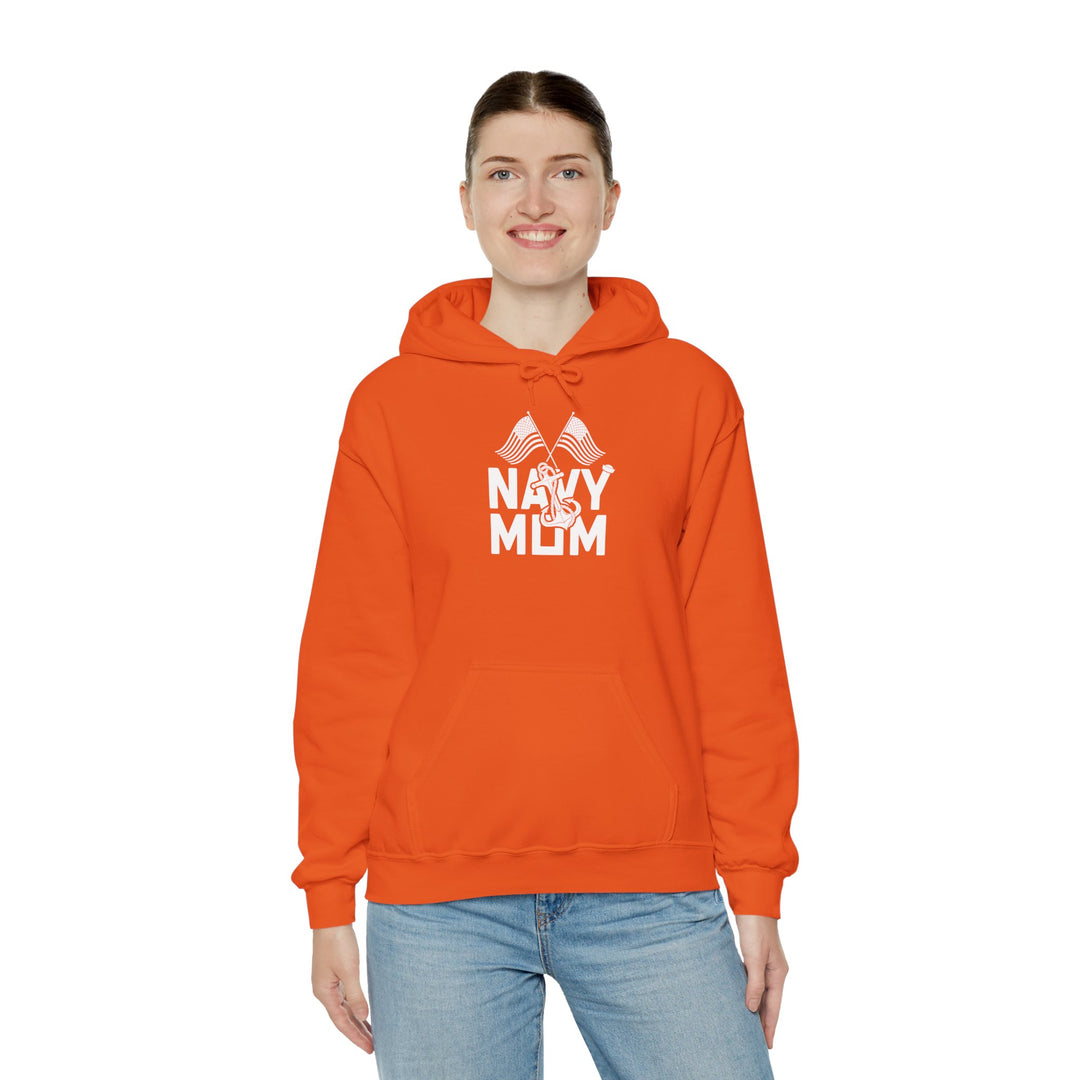 Mom's Hooded Sweatshirt – Navy Mom Design