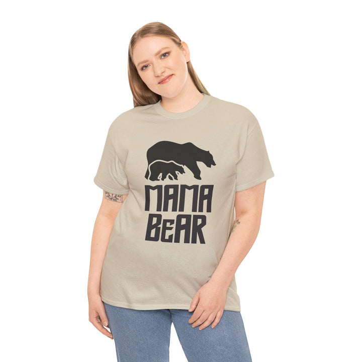 Mom’s T-shirt – Mama Bear Unisex Heavy Cotton Tee - Perfect Gift for Moms Design