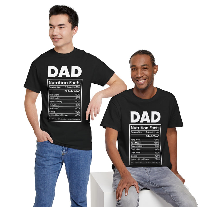 Dad's T-Shirt - Dad Nutrition Facts Design