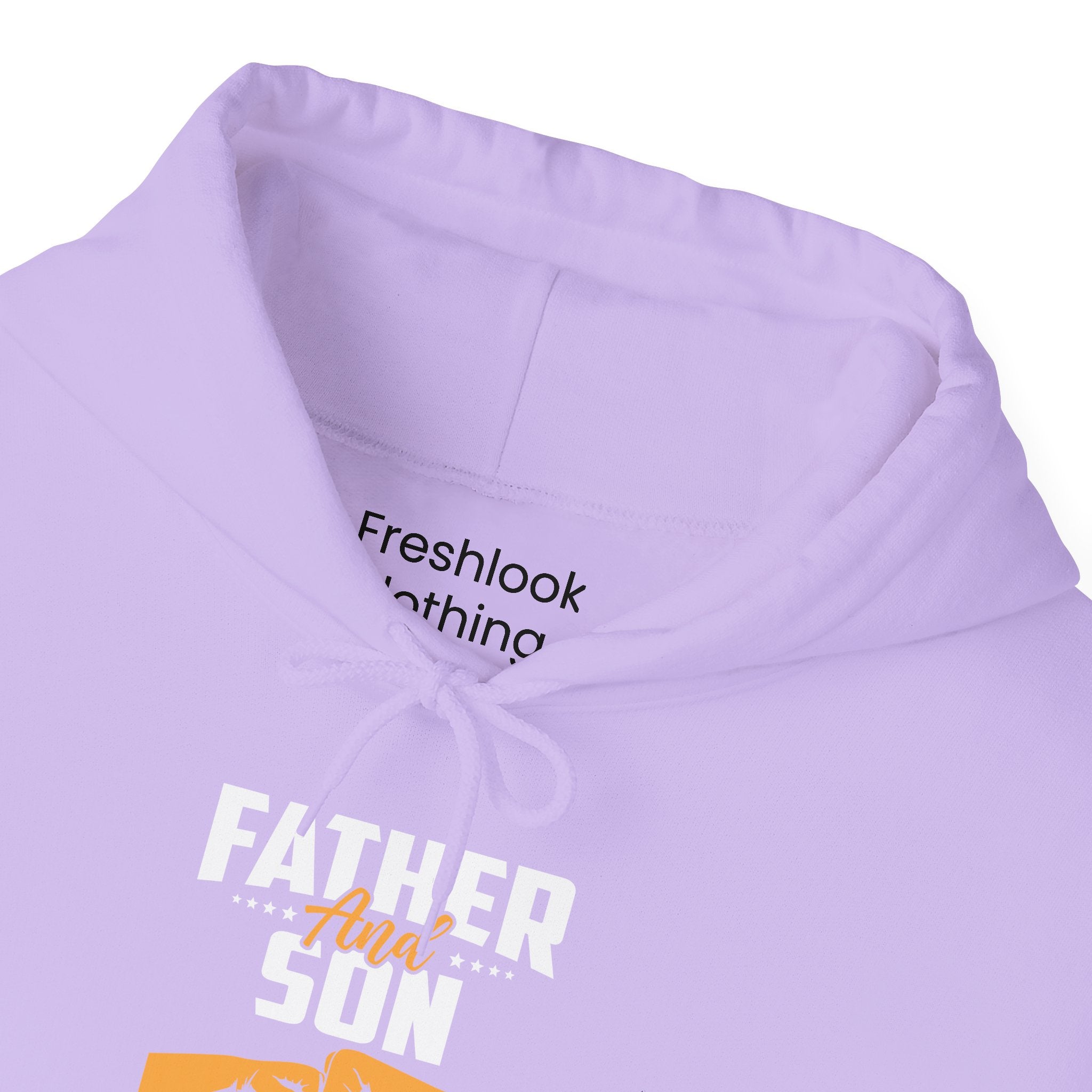 Dad’s Hooded Sweatshirt – Father and Son Not Always Eye to Eye But Always Heart to Heart Design