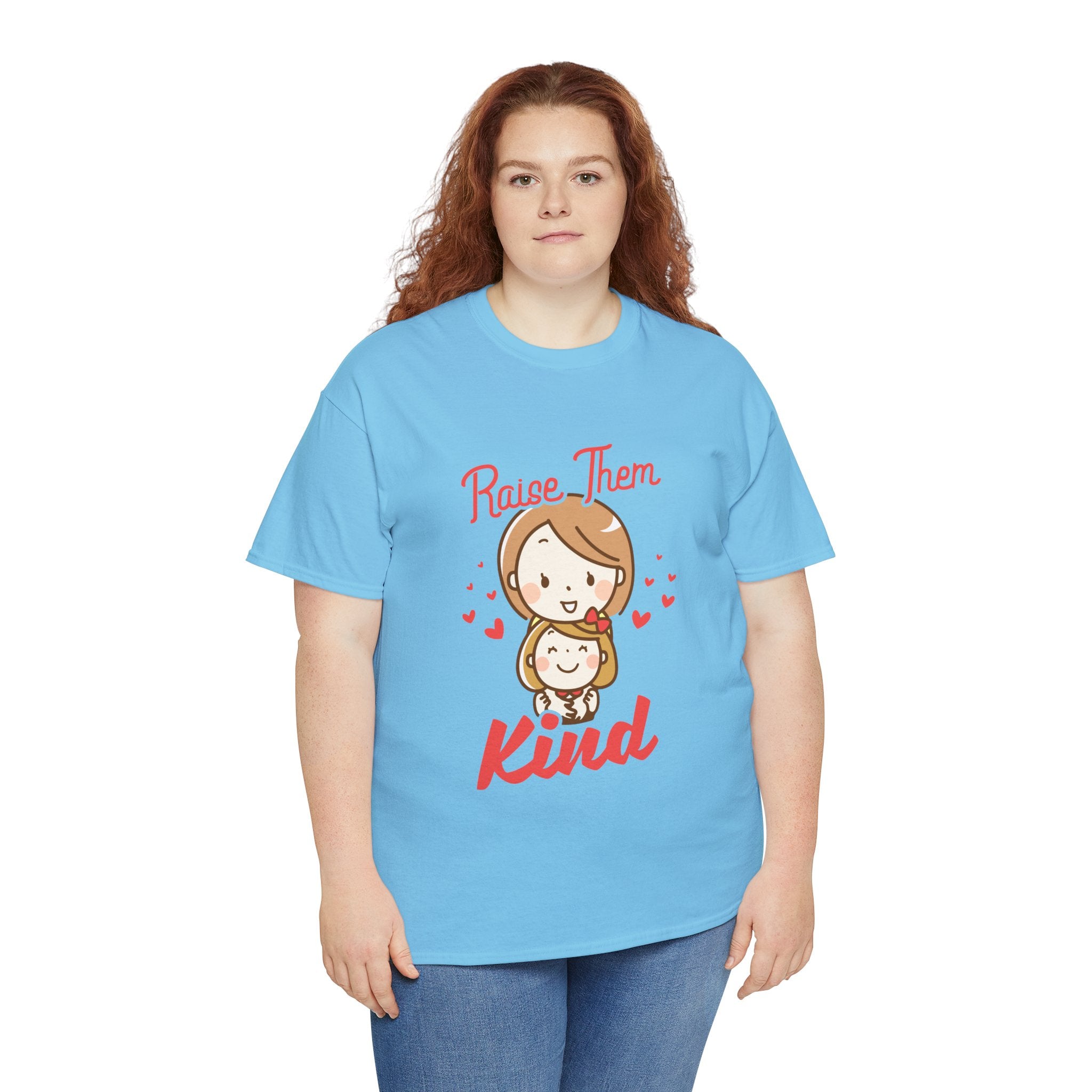 Mom T-Shirt – Raise Them Kind – Sweet Family Love Design
