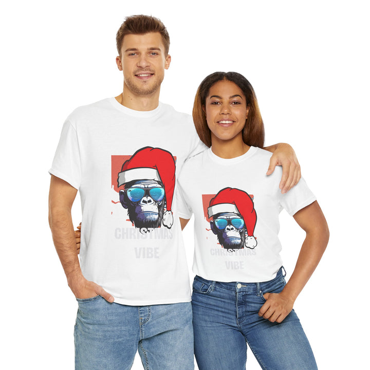 Christmas Vibe Gorilla Unisex Tee, Fun Christmas t-shirt