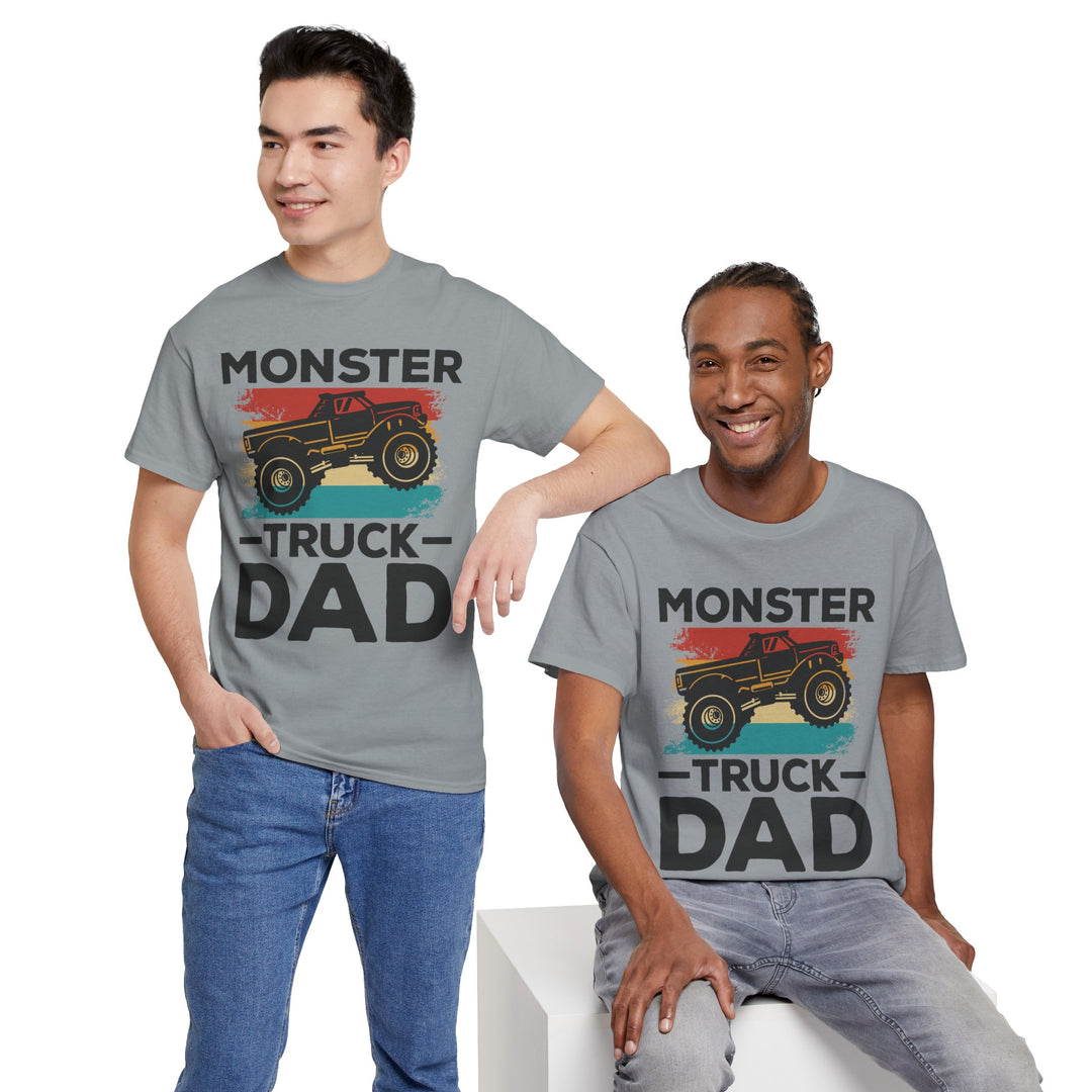 Dad's T-Shirt - Monster Truck Dad Design