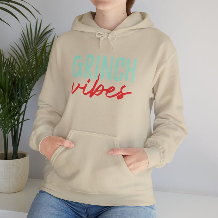 Grinch Vibes Unisex Hoodie - Cozy Holiday Sweatshirt for Christmas Spirit