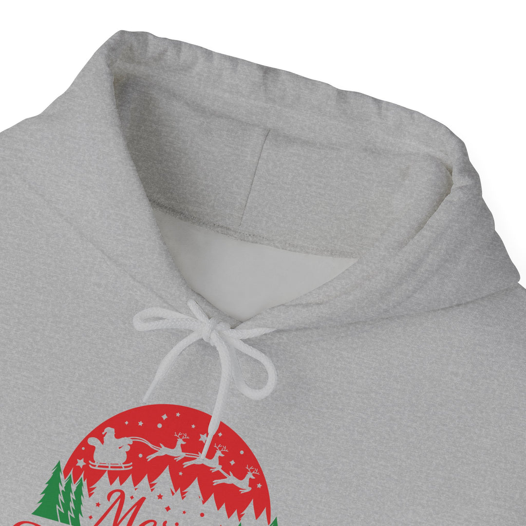 Merry Christmas Hoodie - Festive Red & Green Holiday Sweatshirt
