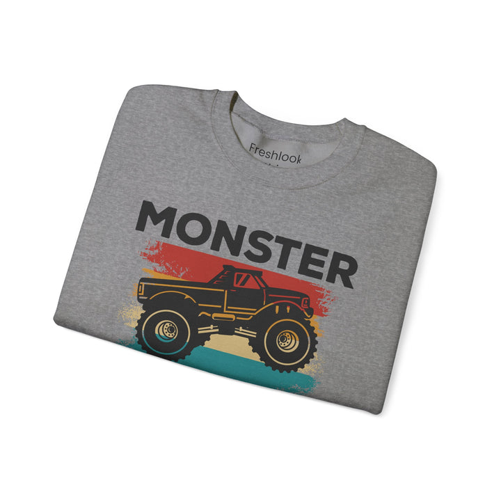 Dad’s Sweatshirt – Monster Truck Dad Design