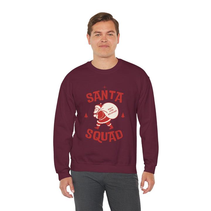 Santa Squad Sweatshirt — Retro Santa Holiday Crewneck