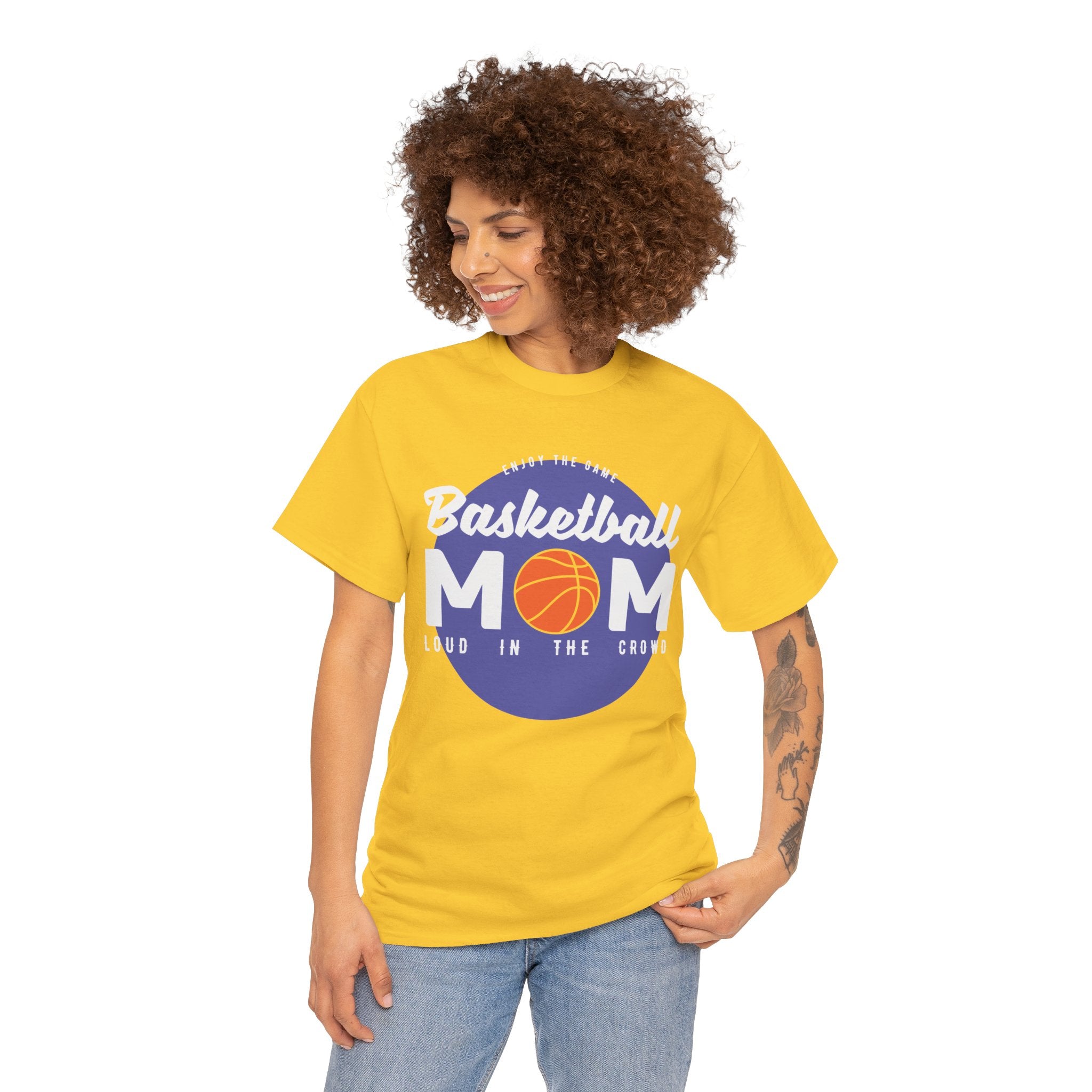Mom T-Shirt - Basketball Mom Loud in the Crowd Design