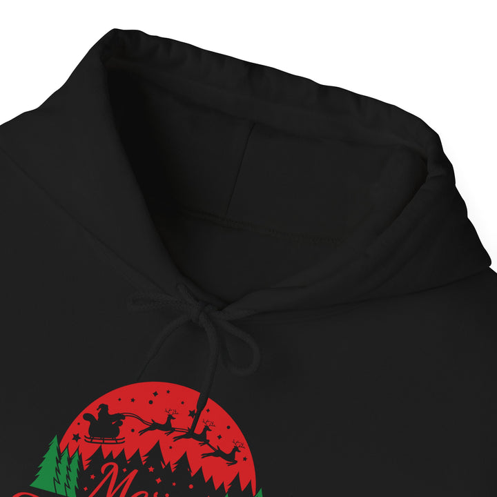 Merry Christmas Hoodie - Festive Red & Green Holiday Sweatshirt